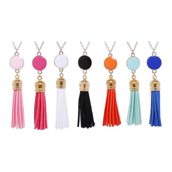 pendant necklaces tassel necklace for women custom fashion alloy blank disc long chain jewelry, Silver
pendant necklaces tassel necklace for women custom fashion alloy blank disc long chain jewelry, Silver