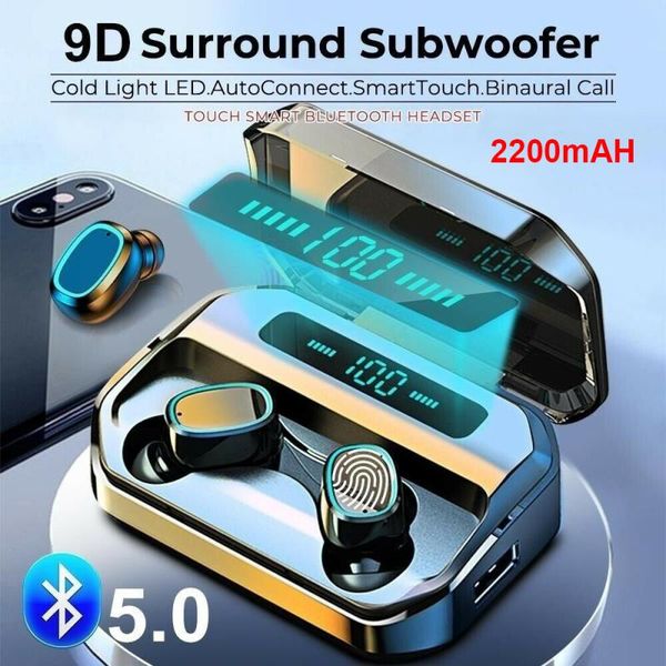 bluetooth 5.0 earphones 2200mah charging box wireless headphone 9d stereo sports waterproof earbuds headsets with microphone headphones
bluetooth 5.0 earphones 2200mah charging box wireless headphone 9d stereo sports waterproof earbuds headsets with microphone headphones