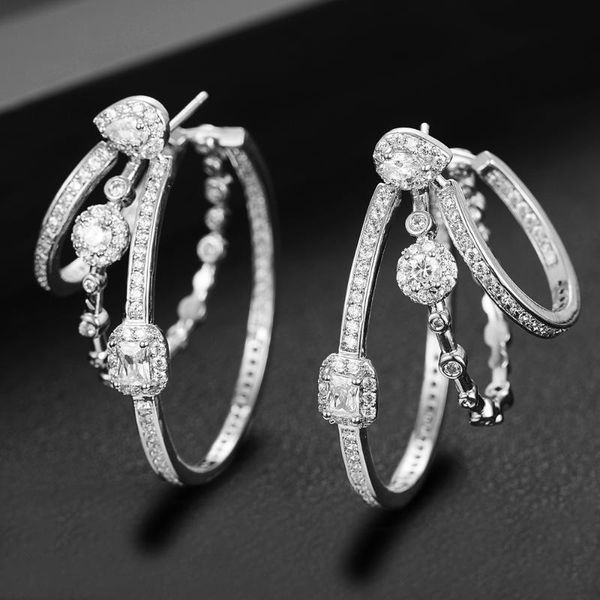 hoop & huggie blachette trendy round lines shining earrings enthusiasm jewelery for women fashion wedding daily jewelry, Golden;silver
hoop & huggie blachette trendy round lines shining earrings enthusiasm jewelery for women fashion wedding daily jewelry, Golden;silver