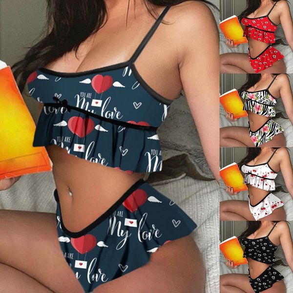 underwear summer comfortable home wear high end suit women's silk like pajamas, Black;white
underwear summer comfortable home wear high end suit women's silk like pajamas, Black;white