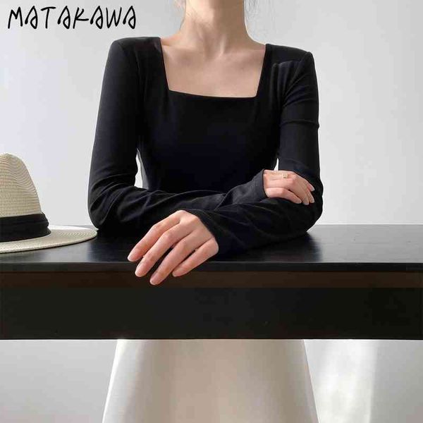 french square collar woman tshirts korean fashion long-sleeved t-shirt spring and autumn bottoming tee 210506, White
french square collar woman tshirts korean fashion long-sleeved t-shirt spring and autumn bottoming tee 210506, White