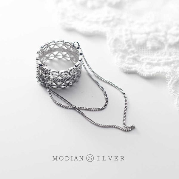 fashion hollow out lace twist chain tassel rings for women 925 sterling silver open adjustable finger ring fine jewelry 210707
fashion hollow out lace twist chain tassel rings for women 925 sterling silver open adjustable finger ring fine jewelry 210707