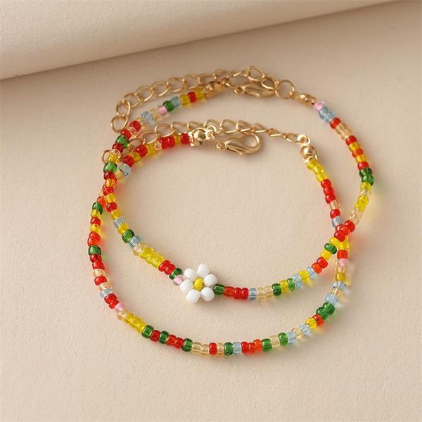 link, chain bohemian style colored rice beads small daisy bracelet personality simple trend beaded jewelry party accessories female, Black
link, chain bohemian style colored rice beads small daisy bracelet personality simple trend beaded jewelry party accessories female, Black