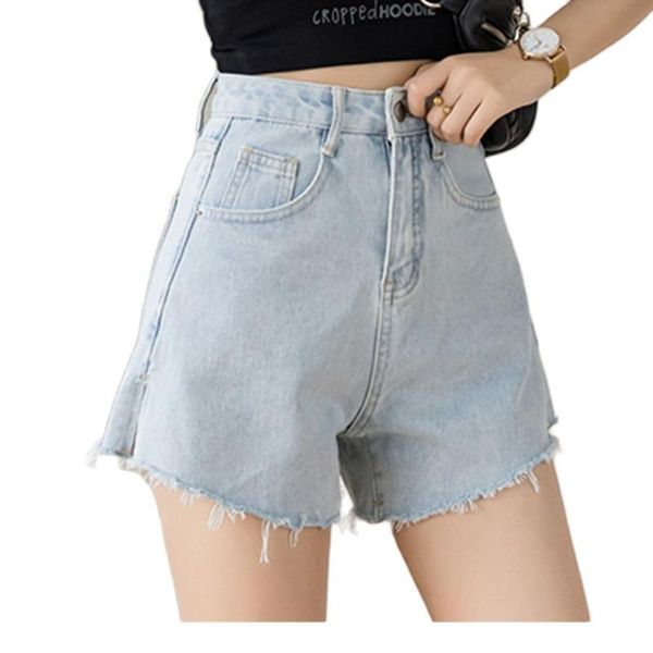 women's jeans fashion high-waist denim shorts with loose edges and wide-legged pants 2021 summer clothing, Blue
women's jeans fashion high-waist denim shorts with loose edges and wide-legged pants 2021 summer clothing, Blue