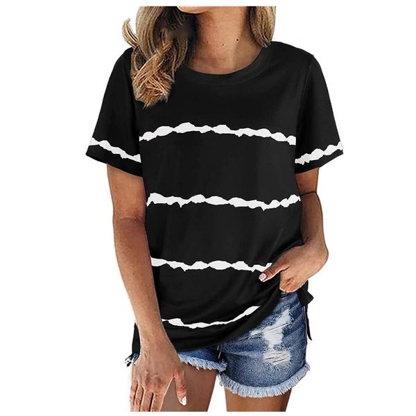 women's blouses & shirts striped o-neck blouse women 2021 summer loose womens and short sleeve for fashion femme, White
women's blouses & shirts striped o-neck blouse women 2021 summer loose womens and short sleeve for fashion femme, White