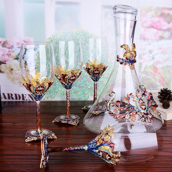 party favor grade enamel wine glass set 1500ml liquor divider lead goblet european grape brandy cups
party favor grade enamel wine glass set 1500ml liquor divider lead goblet european grape brandy cups
