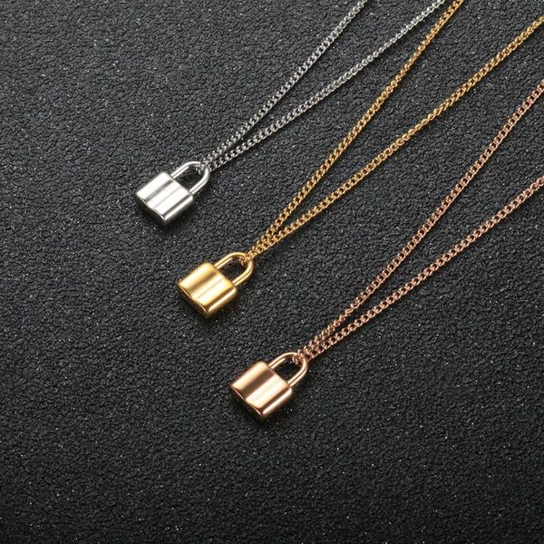 pendant necklaces fashion concave delicate lock necklace stainless steel exquisite clavicle chain for men women jewelry accessories gifts, Silver
pendant necklaces fashion concave delicate lock necklace stainless steel exquisite clavicle chain for men women jewelry accessories gifts, Silver