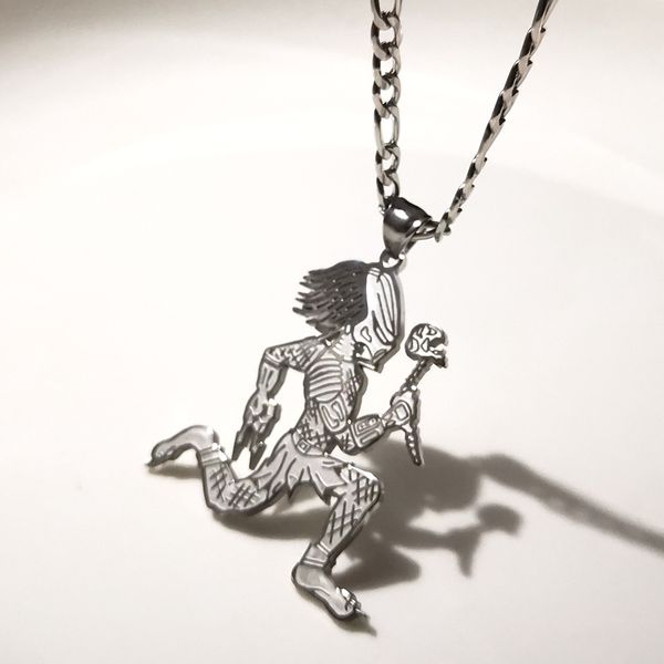 large 2'' juggalo predator charm stainless steel icp hatchetman pendant necklace curb chain 5mm 24 inch for mens gifts, Silver
large 2'' juggalo predator charm stainless steel icp hatchetman pendant necklace curb chain 5mm 24 inch for mens gifts, Silver