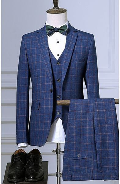 men's suits & blazers three piece plaid suit, tight evening , gray / blue, business jacket, wedding and (jacket + vest pants), White;black
men's suits & blazers three piece plaid suit, tight evening , gray / blue, business jacket, wedding and (jacket + vest pants), White;black