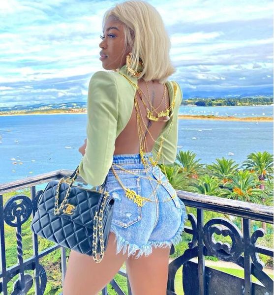 women's jackets est 2021 backless sequined long sleeve mint green black chain jacket high street runway trendy women coats, Black;brown
women's jackets est 2021 backless sequined long sleeve mint green black chain jacket high street runway trendy women coats, Black;brown