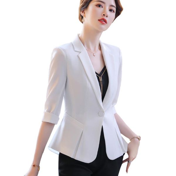 women's suits & blazers elegant ruffle hem half sleeve women summer blazer ladies arrival red white black female formal slim jacket coa
women's suits & blazers elegant ruffle hem half sleeve women summer blazer ladies arrival red white black female formal slim jacket coa