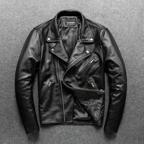 men's leather & faux black genuine fashion slim jacket motorcycle suit large size bike coat 4xl
men's leather & faux black genuine fashion slim jacket motorcycle suit large size bike coat 4xl