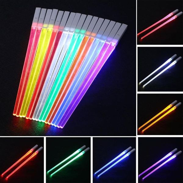 luminous chopsticks 2pcs/pair 8 color tools accessories party led light creative dinning home kitchen glowing funny practical
luminous chopsticks 2pcs/pair 8 color tools accessories party led light creative dinning home kitchen glowing funny practical