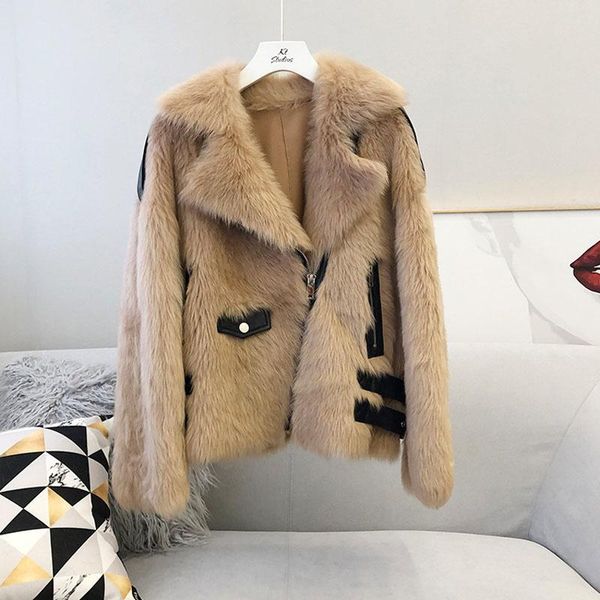 women's fur & faux female winter coat 2021 arrival natural real tuscany wool genuine leather jacket thick warm short style turn-down co, Black
women's fur & faux female winter coat 2021 arrival natural real tuscany wool genuine leather jacket thick warm short style turn-down co, Black