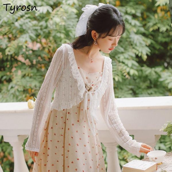 women's knits & tees cardigan women ruffles sweet solid crop fashion temperament korean style cute design summer sunproof transparent, White
women's knits & tees cardigan women ruffles sweet solid crop fashion temperament korean style cute design summer sunproof transparent, White
