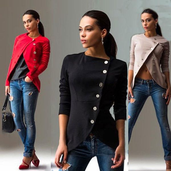 special fashion women long sleeve casual suit jacket coat outwear leisure red xl women's jackets, Black;brown
special fashion women long sleeve casual suit jacket coat outwear leisure red xl women's jackets, Black;brown
