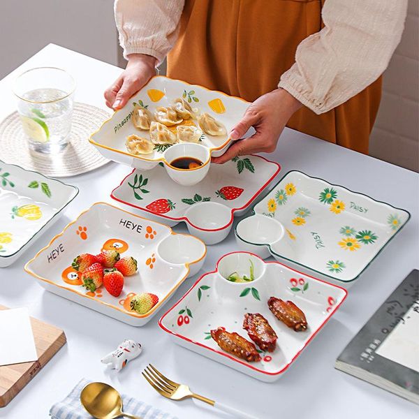 dishes & plates fruit japanese dumplings plate with vinegar dish ceramic split net red multi-use sub-dish breakfast
dishes & plates fruit japanese dumplings plate with vinegar dish ceramic split net red multi-use sub-dish breakfast