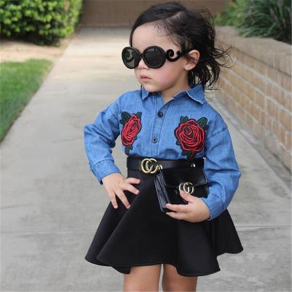 baby girls floral jeans tutu skirt fashion children clothes bebes fall kid girl set clothing, White
baby girls floral jeans tutu skirt fashion children clothes bebes fall kid girl set clothing, White