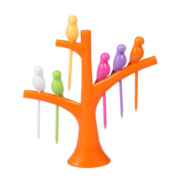 bird shaped plastic fruit forks and 1pc tree holder toothpick tool for party home decor (orange)
bird shaped plastic fruit forks and 1pc tree holder toothpick tool for party home decor (orange)