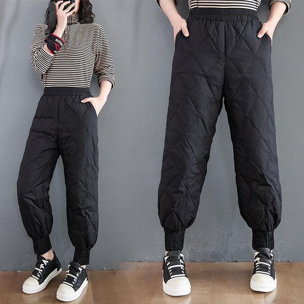 women's pants & capris 6473 warm cotton trousers female clothing casual loose high waist thicken straight black simple tie feet jogger, Black;white
women's pants & capris 6473 warm cotton trousers female clothing casual loose high waist thicken straight black simple tie feet jogger, Black;white