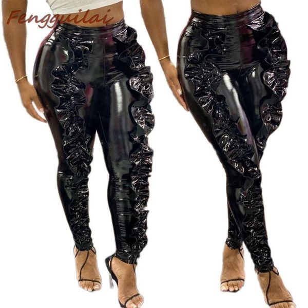 women's pants & capris faux leather 2021 winter pu harem high waist crimping trousers women plus size pantalones mujer streetwear, Black;white
women's pants & capris faux leather 2021 winter pu harem high waist crimping trousers women plus size pantalones mujer streetwear, Black;white