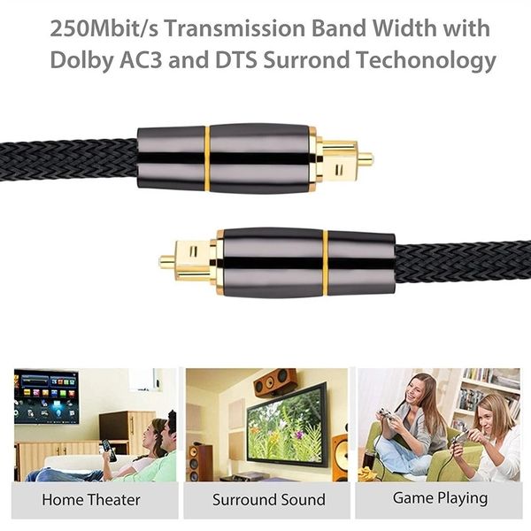 digital optical audio cable toslink 1m 3m spdif coaxial cable for amplifiers blu-ray player xbox 360 soundbar fiber cables
digital optical audio cable toslink 1m 3m spdif coaxial cable for amplifiers blu-ray player xbox 360 soundbar fiber cables