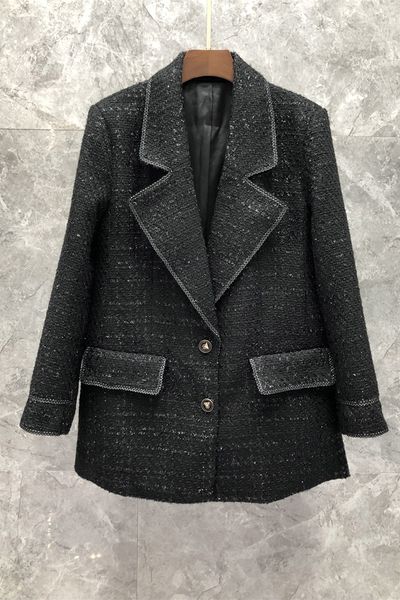 tweed fashion special-interest business suit womens clothing european goods autumn new mid-length coat 9bb, White;black
tweed fashion special-interest business suit womens clothing european goods autumn new mid-length coat 9bb, White;black