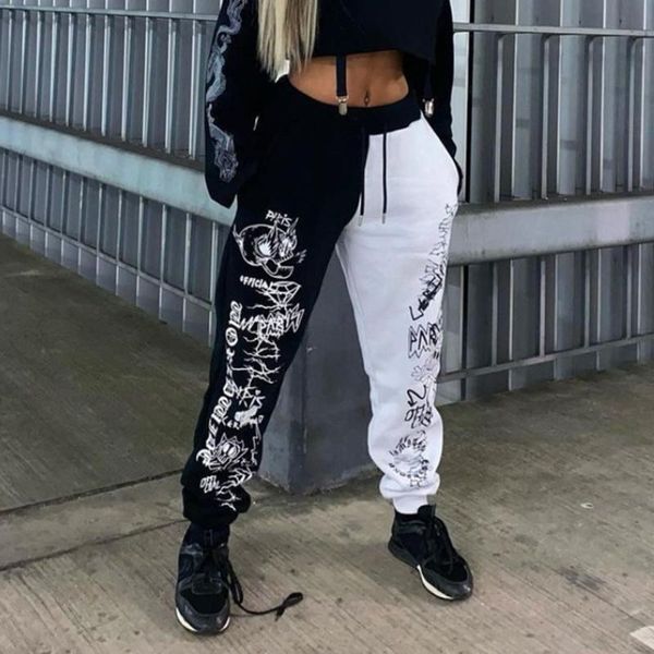 women's pants & capris fashion design printing color matching with thick, Black;white
women's pants & capris fashion design printing color matching with thick, Black;white