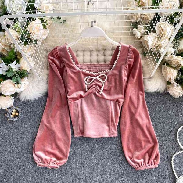 women's retro beaded square neckline pleated slim short puff sleeve velvet bottoming shirt uk135 210506, White
women's retro beaded square neckline pleated slim short puff sleeve velvet bottoming shirt uk135 210506, White