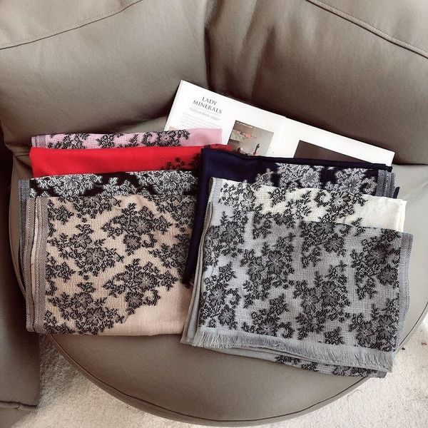 scarves 2021 women fashion lace floral fringe viscose shawl scarf autumn winter wrap pashmina stole bufandas muslim hijab sjaal 180*70cm, Blue;gray
scarves 2021 women fashion lace floral fringe viscose shawl scarf autumn winter wrap pashmina stole bufandas muslim hijab sjaal 180*70cm, Blue;gray