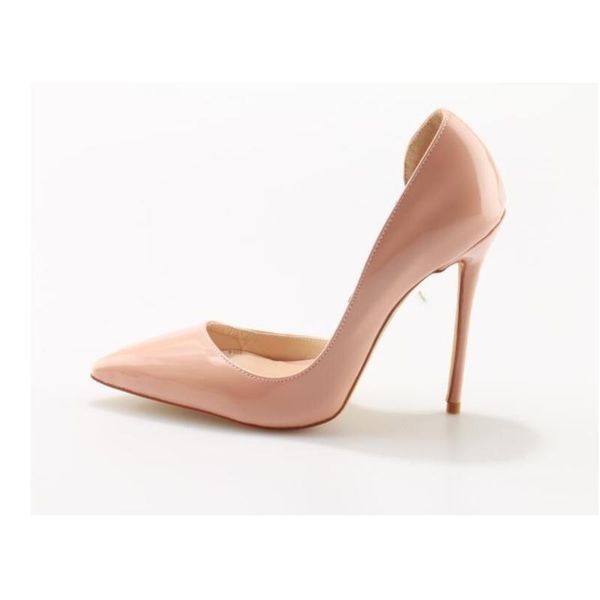dress shoes pointed toe nude leather pumps cut-out slip-on women high heel fashion office ladies, Black
dress shoes pointed toe nude leather pumps cut-out slip-on women high heel fashion office ladies, Black