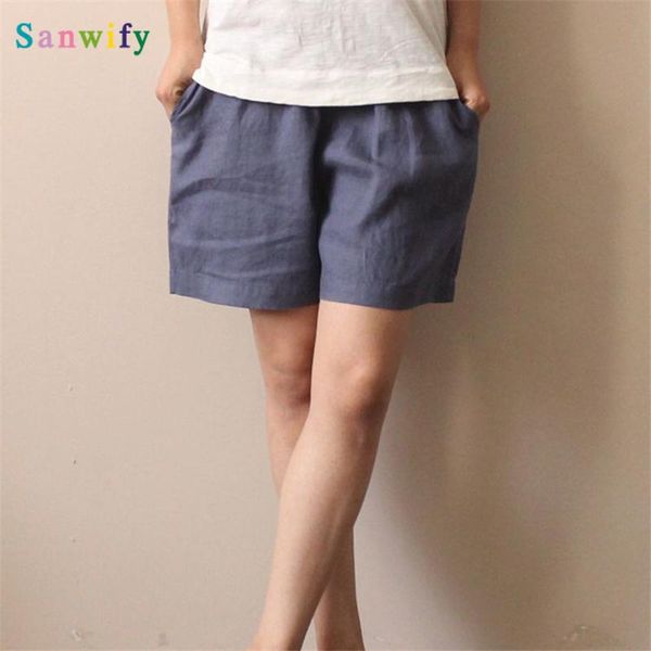 women shorts colour waist 2021 summer casual pockets loose brief linen women's, White;black
women shorts colour waist 2021 summer casual pockets loose brief linen women's, White;black