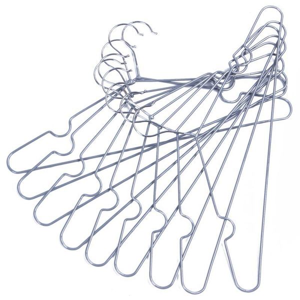 20pcs heavy duty anti-slip notch hangers - gray & racks