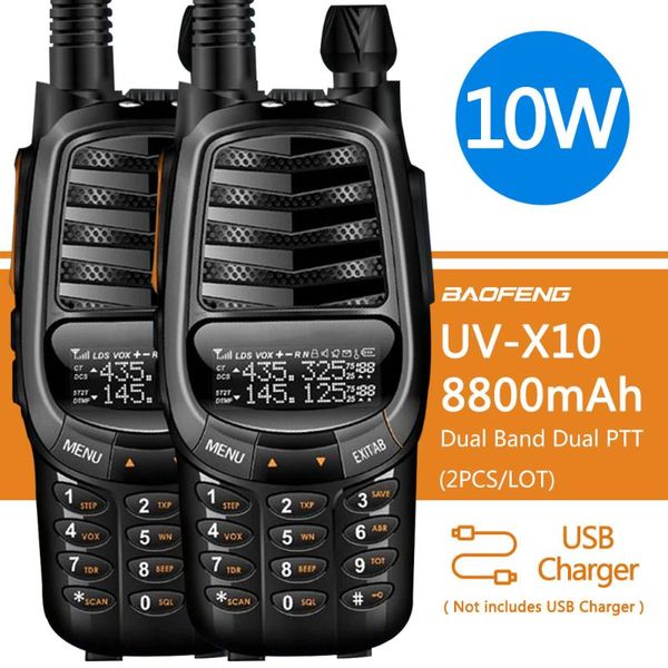 baofeng uv-x10 10w 8800mah dual band vhf uhf usb charger walkie talkie 30km ham cb 2 way radio portable transceiver uv-5r
baofeng uv-x10 10w 8800mah dual band vhf uhf usb charger walkie talkie 30km ham cb 2 way radio portable transceiver uv-5r