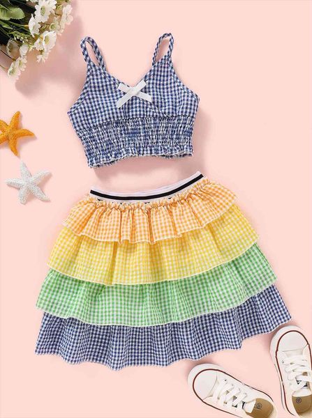 toddler baby girls clothes set plaid vest crop v neck skirt ruffles summer outfit 18m 6y, White
toddler baby girls clothes set plaid vest crop v neck skirt ruffles summer outfit 18m 6y, White