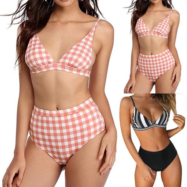 bikini 2021 solid swimsuit biquini women's striped printing padded push up 2piece sets swimsuits beachweart swimwear, White;black
bikini 2021 solid swimsuit biquini women's striped printing padded push up 2piece sets swimsuits beachweart swimwear, White;black