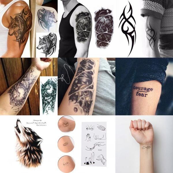 temporary tattoos 2021 black tattoo body art 3d waterproof sticker men arm leg fake tatoo paper
temporary tattoos 2021 black tattoo body art 3d waterproof sticker men arm leg fake tatoo paper