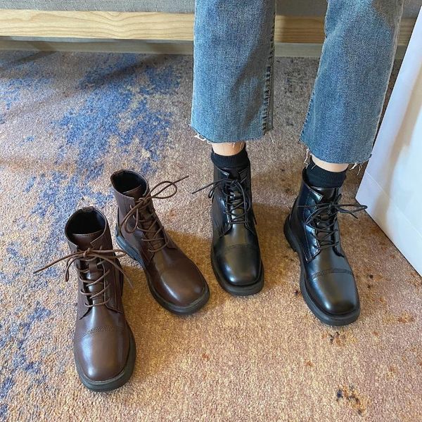 spring and autumn ladies british style boots fashion all-match flat-bottomed locomotive small, Black
spring and autumn ladies british style boots fashion all-match flat-bottomed locomotive small, Black