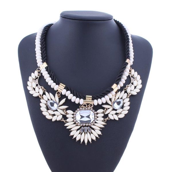 tenande bohemian big statement geometric flowers crystal necklaces pendants for women vintage black rope chain jewelry bijoux chokers, Golden;silver
tenande bohemian big statement geometric flowers crystal necklaces pendants for women vintage black rope chain jewelry bijoux chokers, Golden;silver