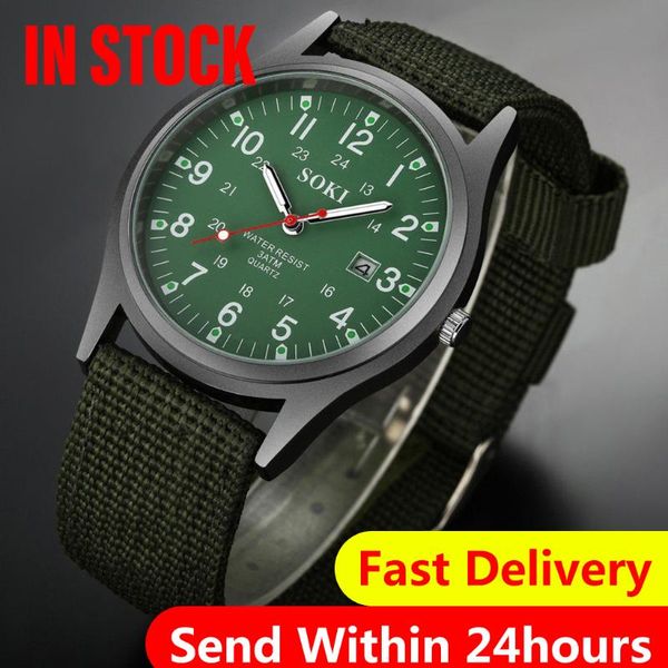 wristwatches quartz casual soki fashion woven nylon belt men calendar watch clock luxury relojes relógio masculino vintage, Slivery;brown
wristwatches quartz casual soki fashion woven nylon belt men calendar watch clock luxury relojes relógio masculino vintage, Slivery;brown