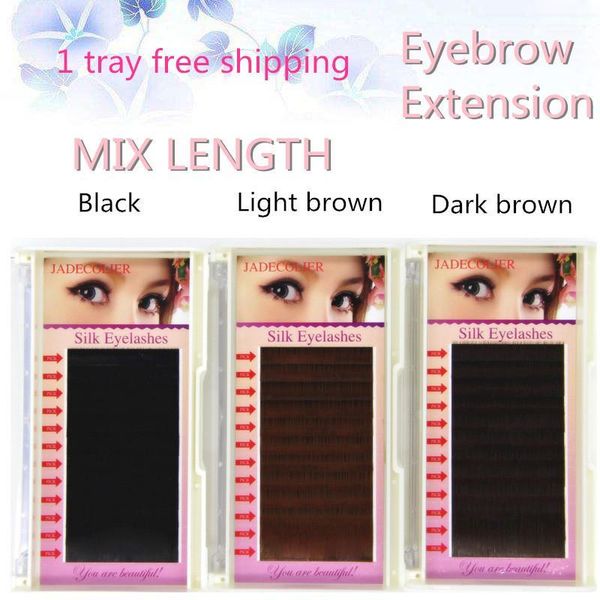 jadecolier 1 tray mix length straight eyelash black/ light brown/dark brown makeup for permanent eyebrow extension1 
jadecolier 1 tray mix length straight eyelash black/ light brown/dark brown makeup for permanent eyebrow extension1