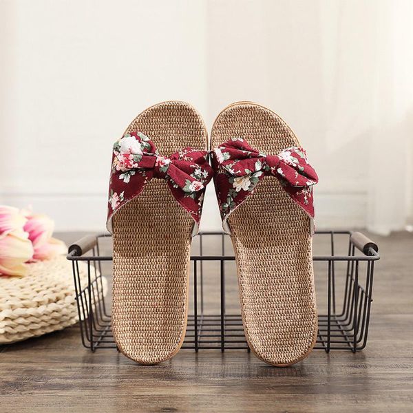 slippers 2021 women indoor female bowknot flax linen flip flops beach shoes sandals claquette femme chaussure#l35, Black
slippers 2021 women indoor female bowknot flax linen flip flops beach shoes sandals claquette femme chaussure#l35, Black