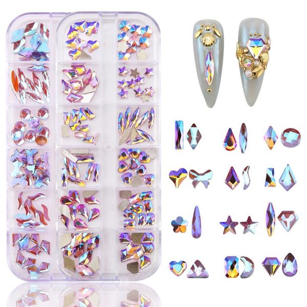 nail art decorations 12 grids/box mix shapes various colors glitter diamonds acrylic cryastal rhinestones jewelry ornaments, Silver;gold
nail art decorations 12 grids/box mix shapes various colors glitter diamonds acrylic cryastal rhinestones jewelry ornaments, Silver;gold