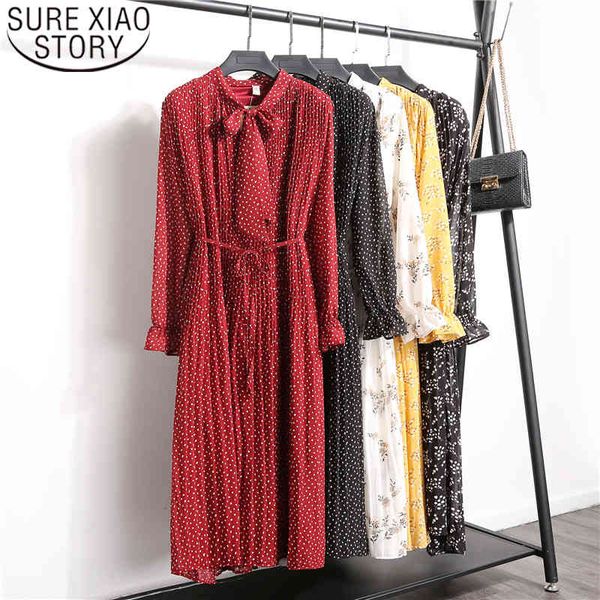 fashion floral vintage elegant clothes spring lady chiffon dress korean long sleeved print pleated robe 8538 50 210508, Black;gray
fashion floral vintage elegant clothes spring lady chiffon dress korean long sleeved print pleated robe 8538 50 210508, Black;gray