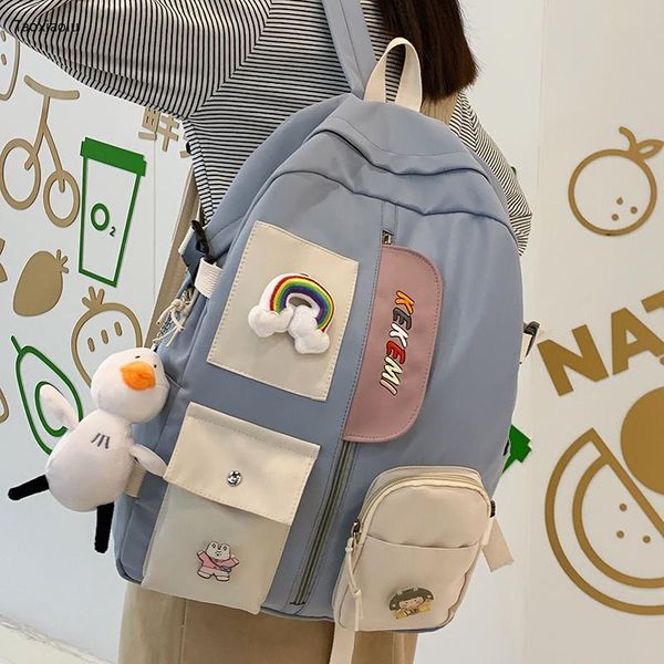 backpack classic fashion waterproof women kawaii female nylon rucksack college bookbag for girl school bag black travel mochila
backpack classic fashion waterproof women kawaii female nylon rucksack college bookbag for girl school bag black travel mochila