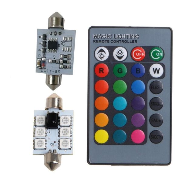 emergency lights 1 pair 42mm dc 12v 6 led rgb map dome car interior light+remote control
emergency lights 1 pair 42mm dc 12v 6 led rgb map dome car interior light+remote control