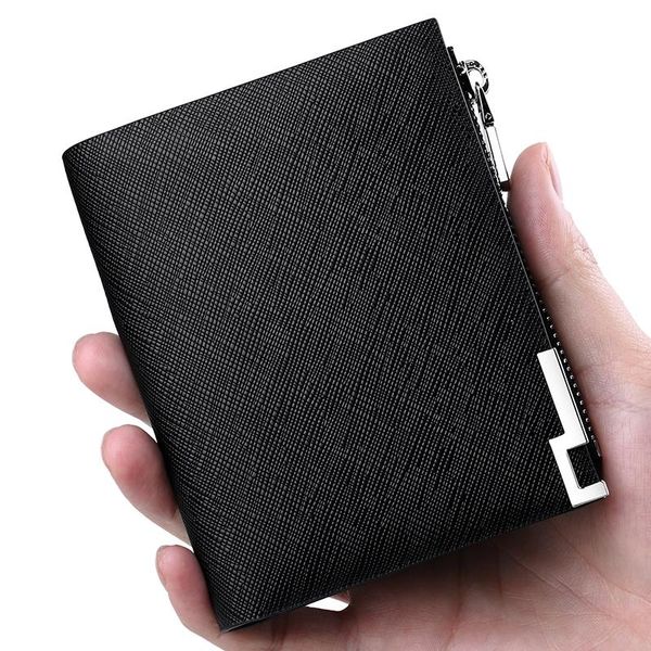 wallets leather men's wallet zipper short design card holder purse retro coin fashion bag, Red;black
wallets leather men's wallet zipper short design card holder purse retro coin fashion bag, Red;black