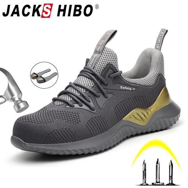 jackshibo safety work shoes boots for men steel toe cap anti-smashing protective construction sneakers 211023, Black
jackshibo safety work shoes boots for men steel toe cap anti-smashing protective construction sneakers 211023, Black