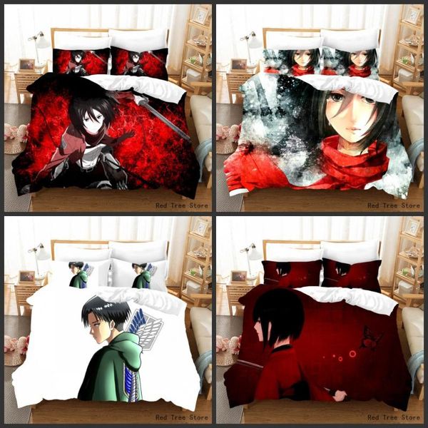 bedding sets janpan attack on titan duvet cover cartoon anime design set for kids king size 3d print quilt bed linens
bedding sets janpan attack on titan duvet cover cartoon anime design set for kids king size 3d print quilt bed linens
