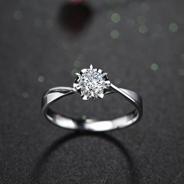 au750 white gold ring women wedding anniversary engagement party flower round moissanite diamond elegant romantic cluster rings, Golden;silver
au750 white gold ring women wedding anniversary engagement party flower round moissanite diamond elegant romantic cluster rings, Golden;silver